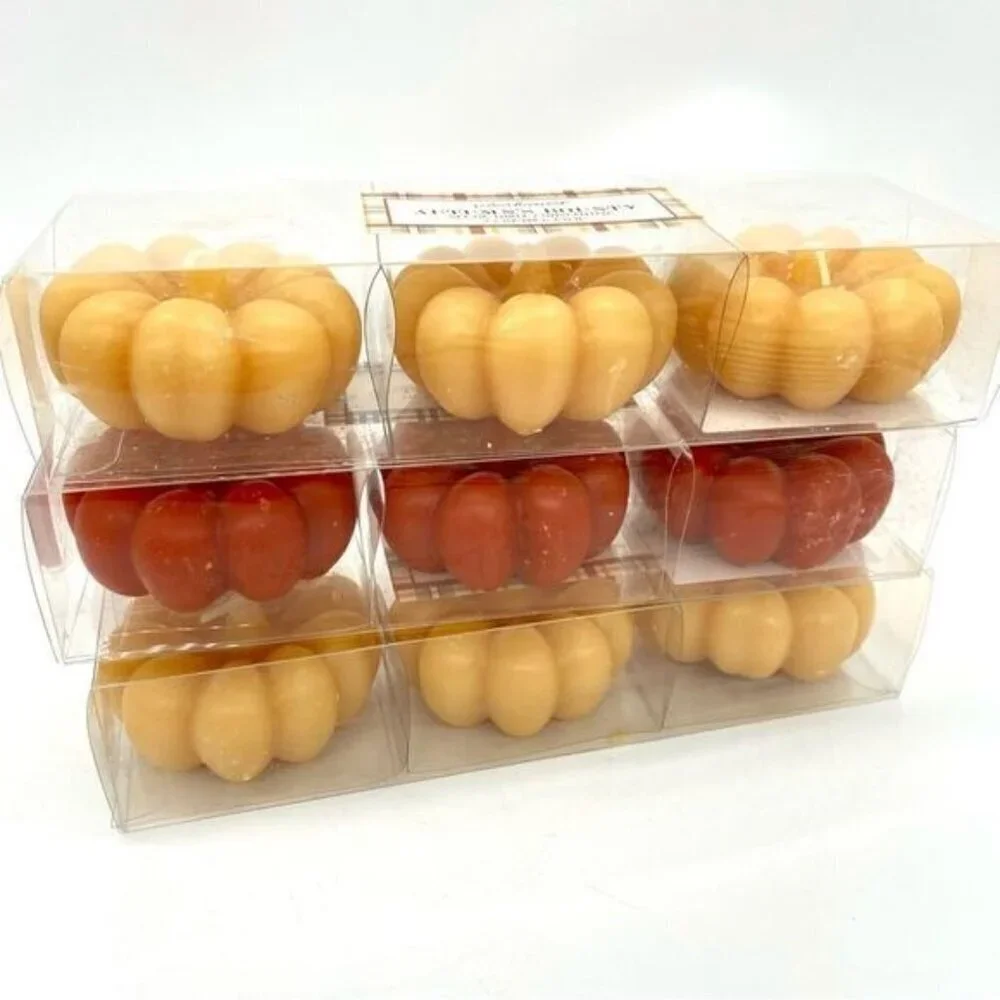 Perfect Harvest Unscented Pumpkin Candles New